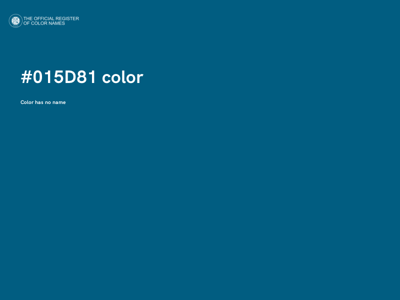#015D81 color image