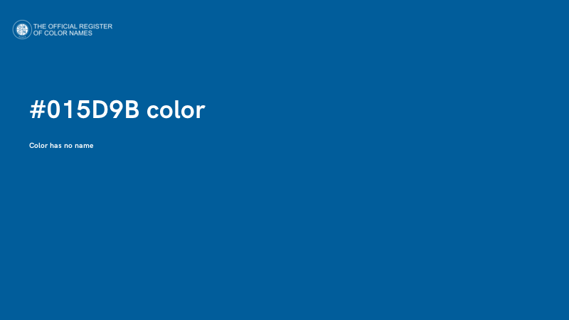 #015D9B color image
