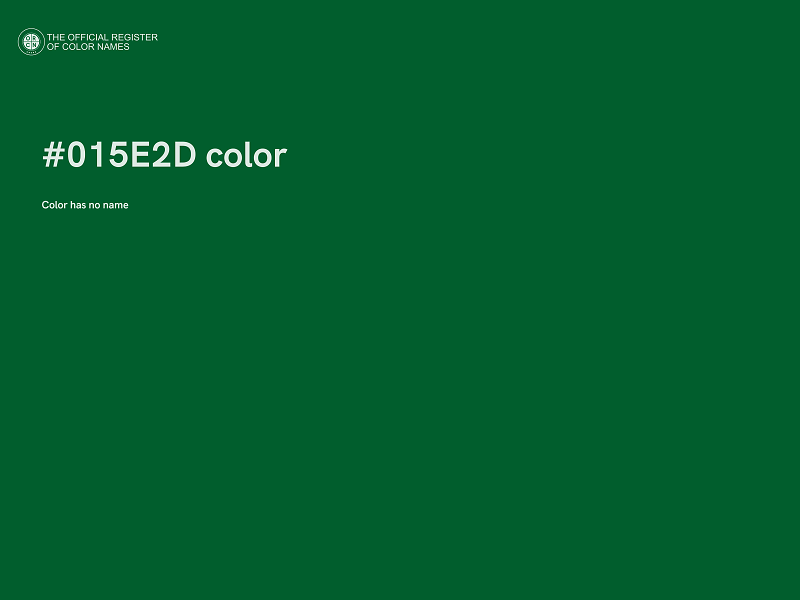 #015E2D color image