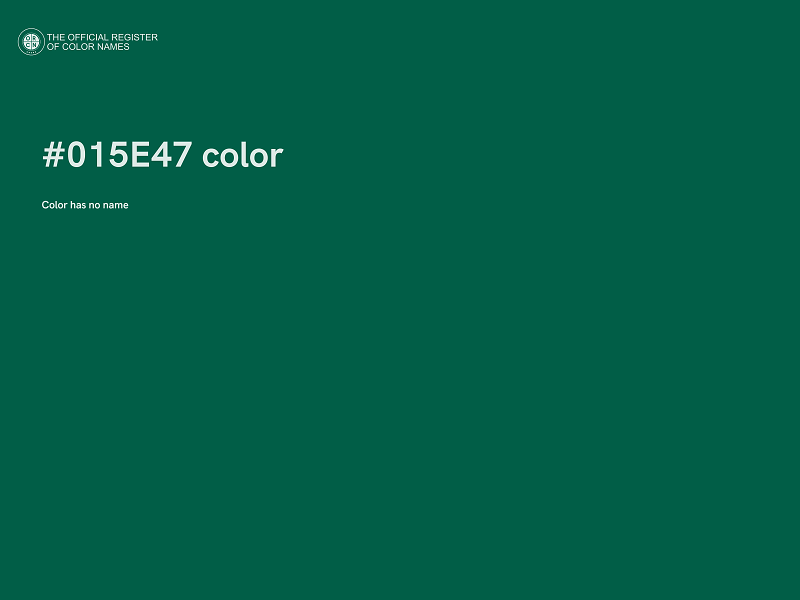 #015E47 color image