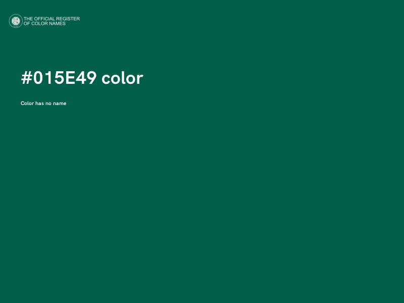 #015E49 color image
