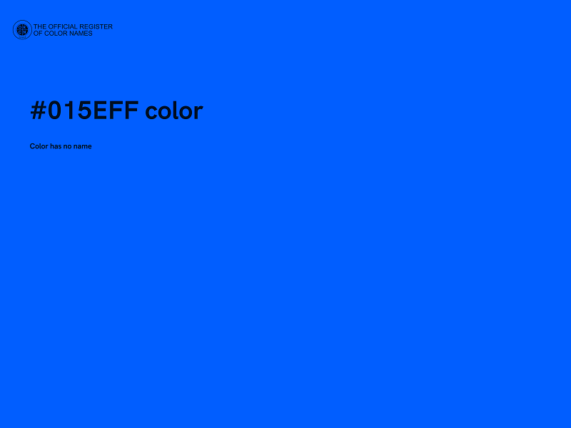 #015EFF color image