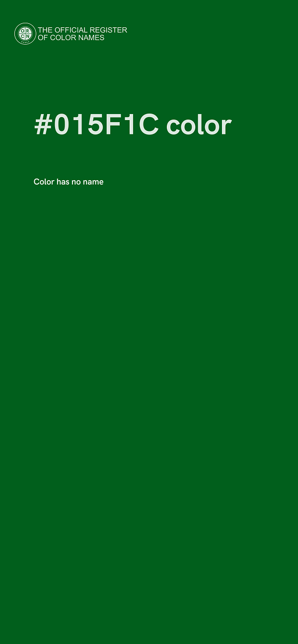 #015F1C color image