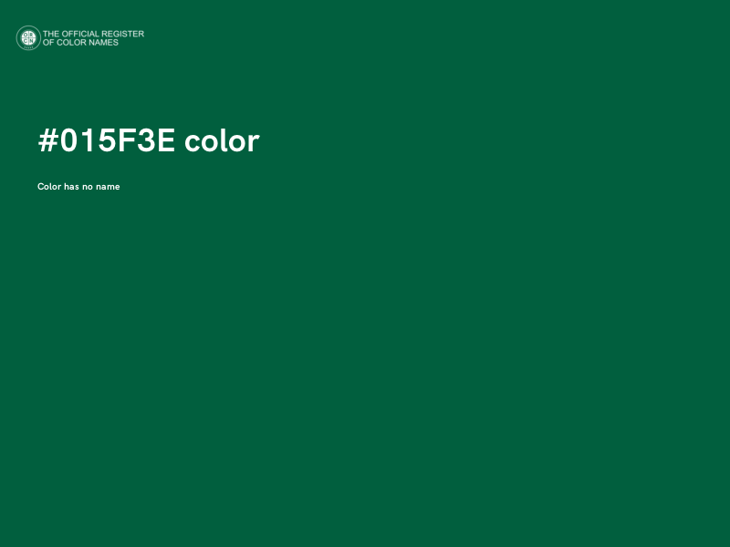 #015F3E color image