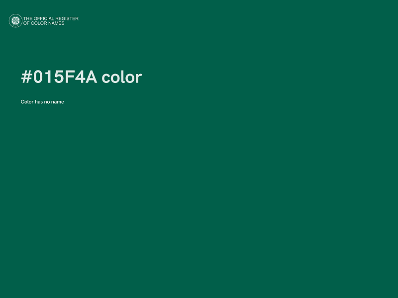 #015F4A color image