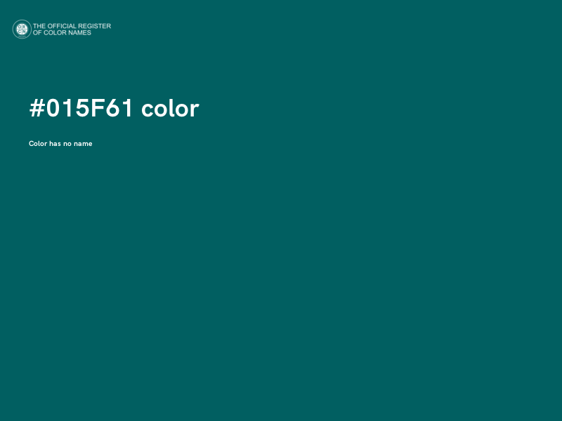 #015F61 color image