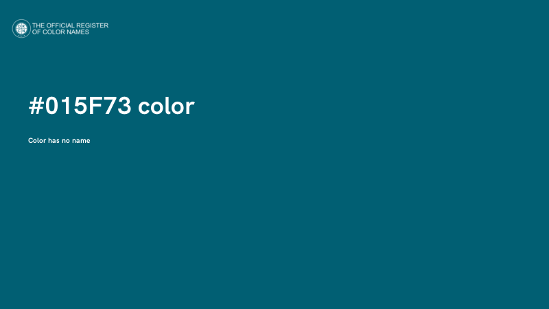 #015F73 color image