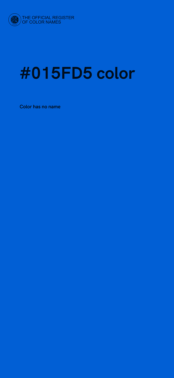 #015FD5 color image