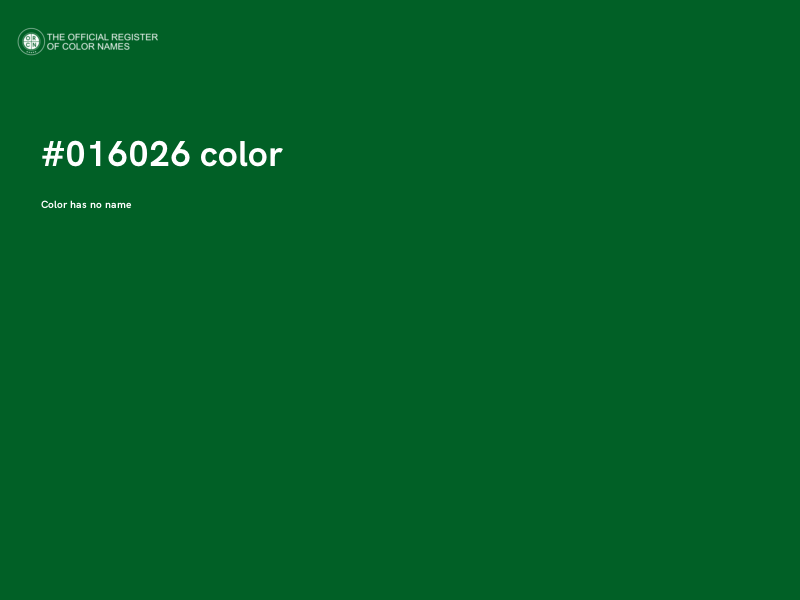 #016026 color image