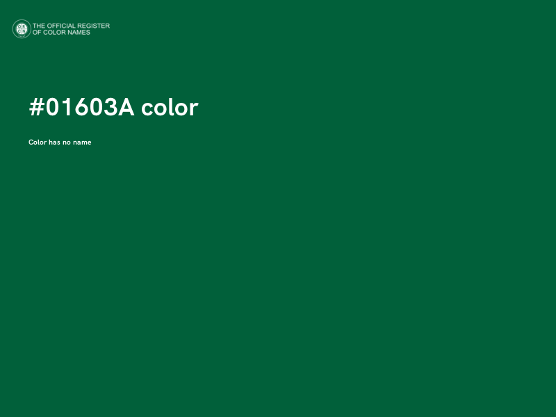 #01603A color image