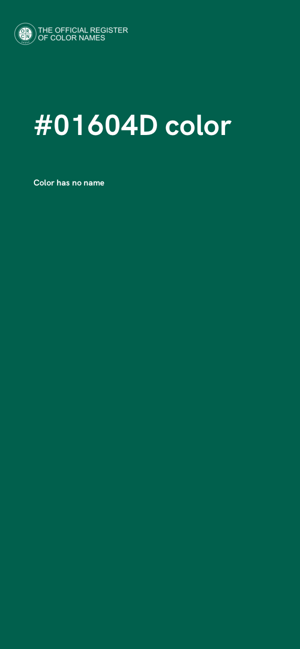 #01604D color image