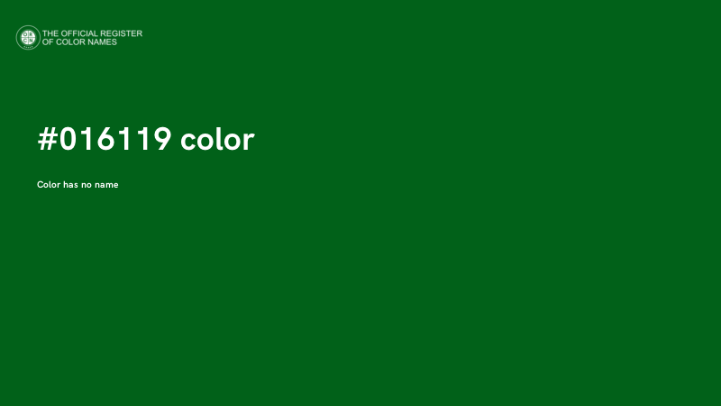 #016119 color image