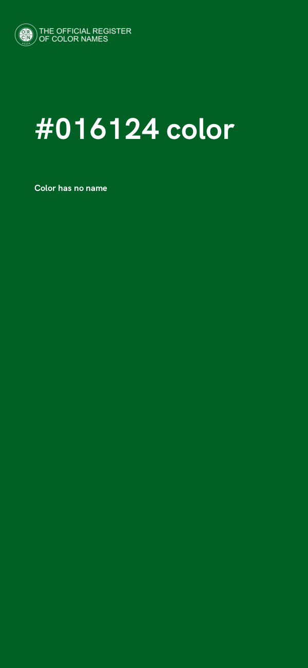 #016124 color image