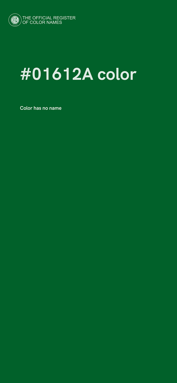 #01612A color image