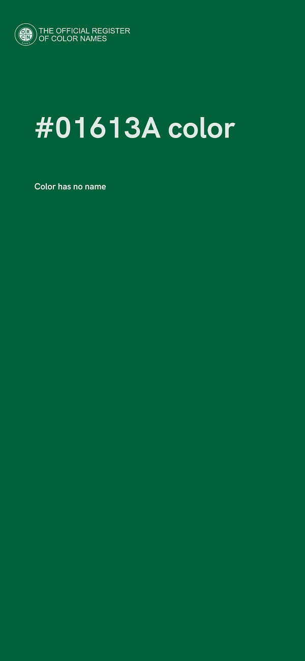 #01613A color image