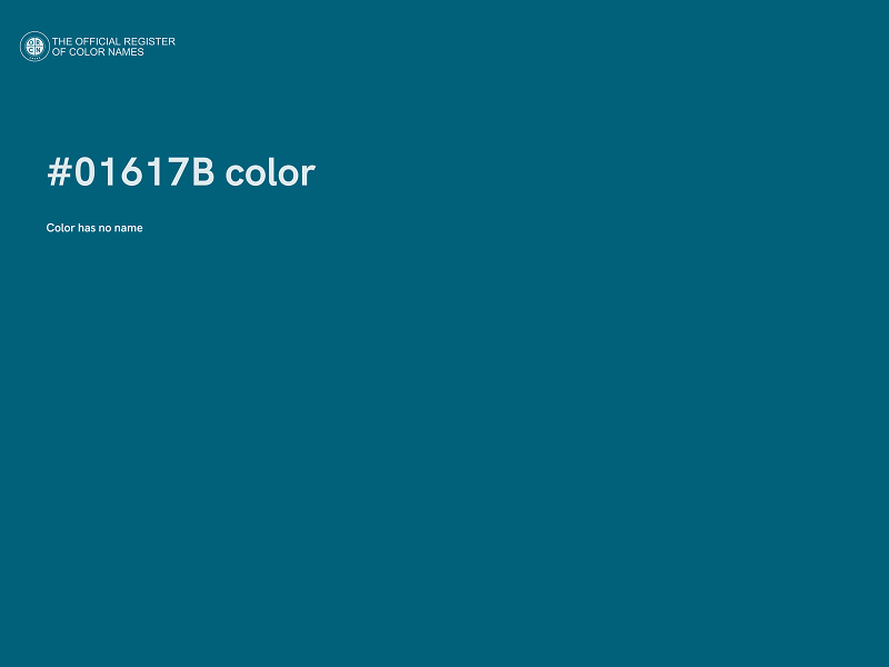 #01617B color image