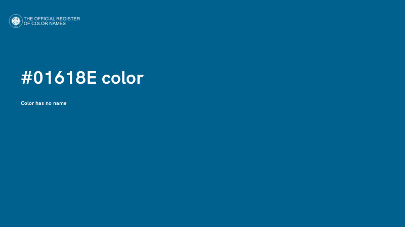 #01618E color image
