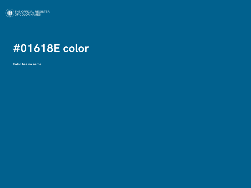 #01618E color image