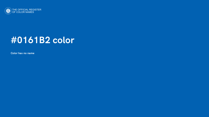 #0161B2 color image