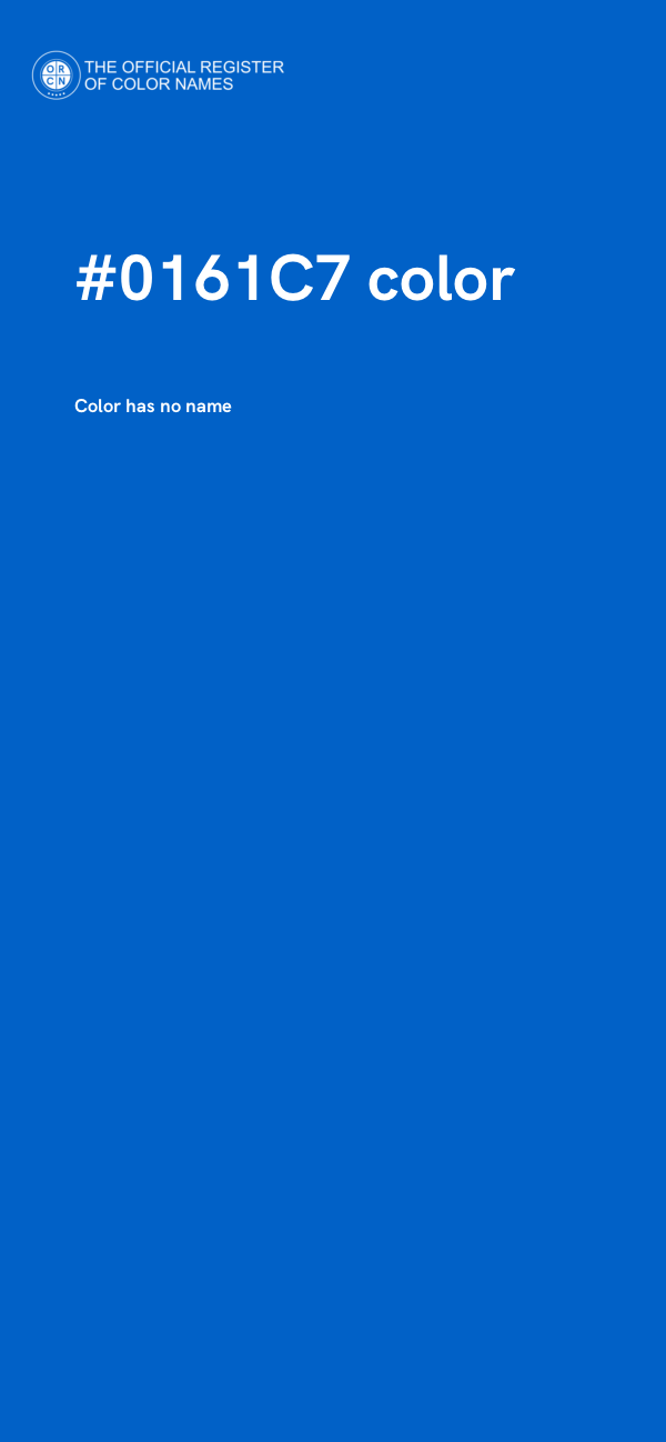 #0161C7 color image