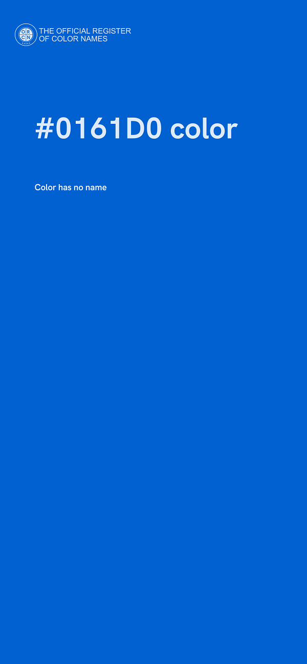 #0161D0 color image