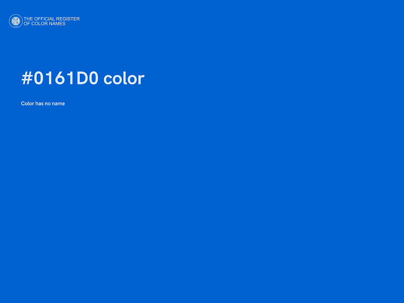 #0161D0 color image