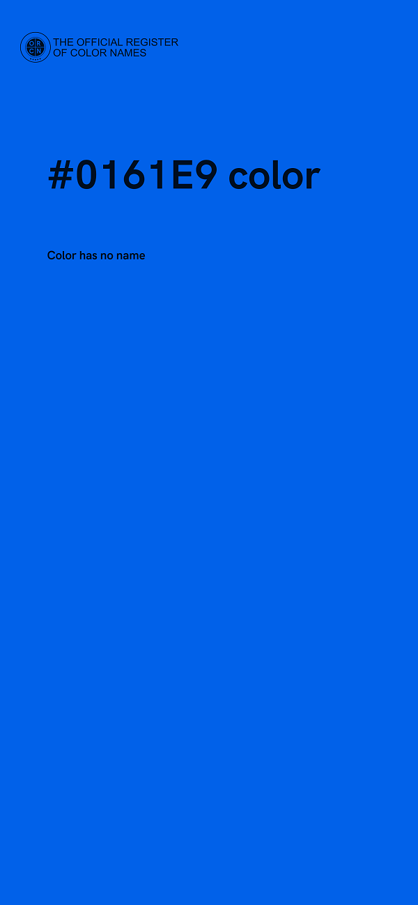 #0161E9 color image