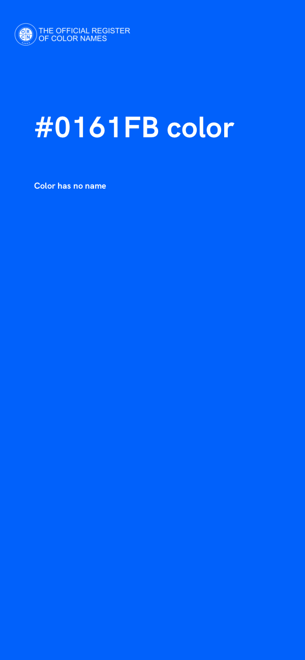 #0161FB color image