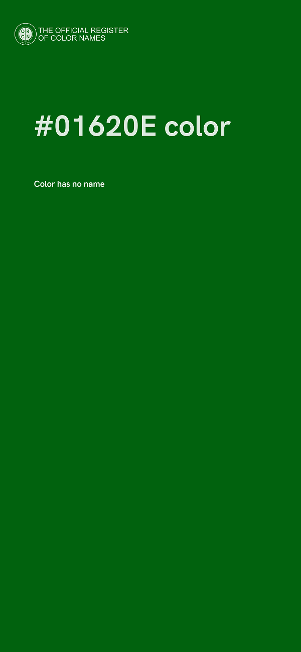 #01620E color image