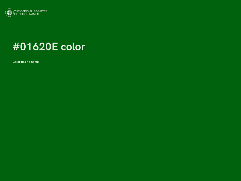 #01620E color image