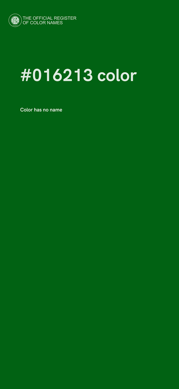 #016213 color image