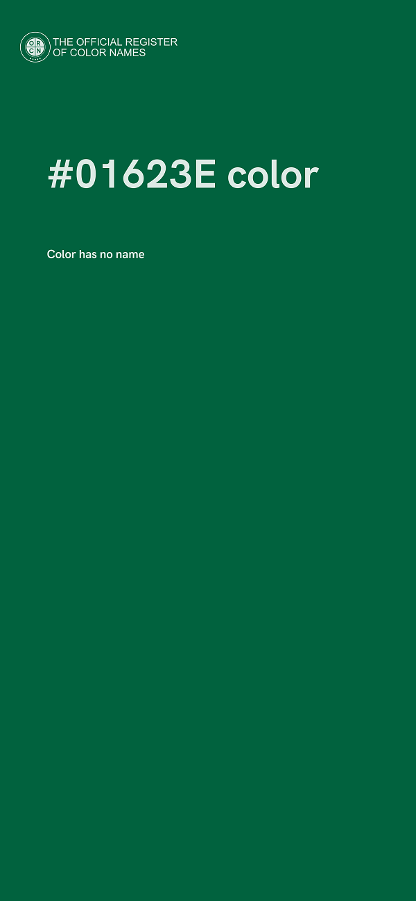 #01623E color image