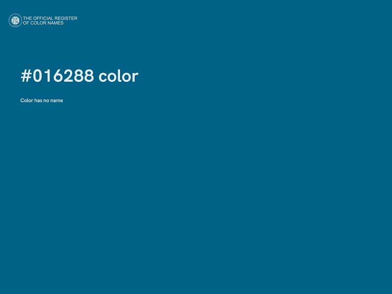 #016288 color image