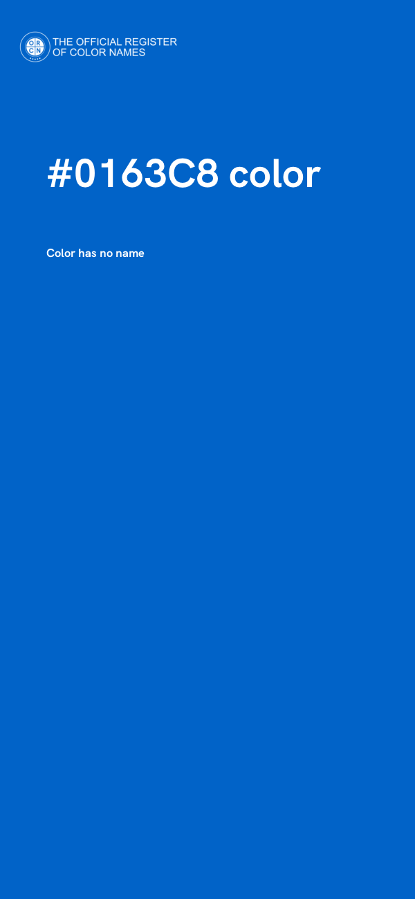 #0163C8 color image