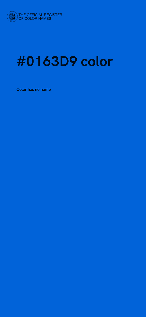 #0163D9 color image