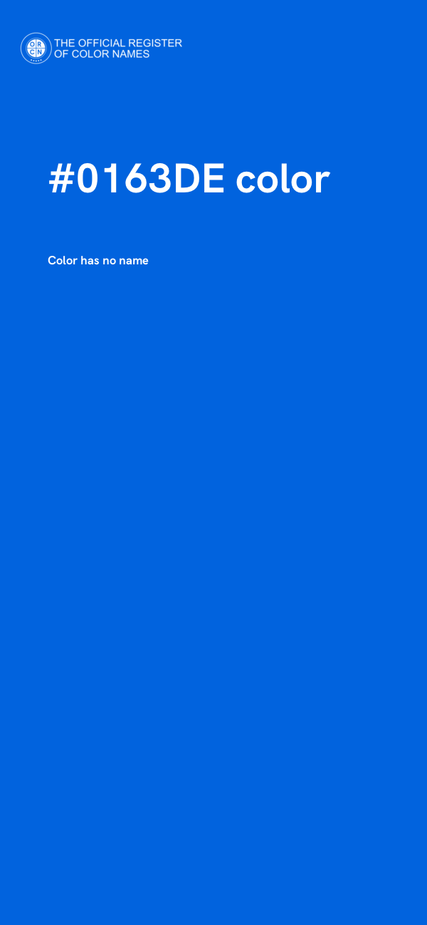 #0163DE color image