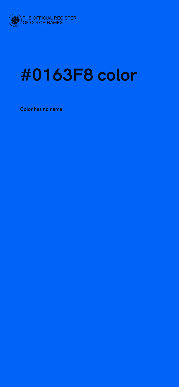 #0163F8 color image