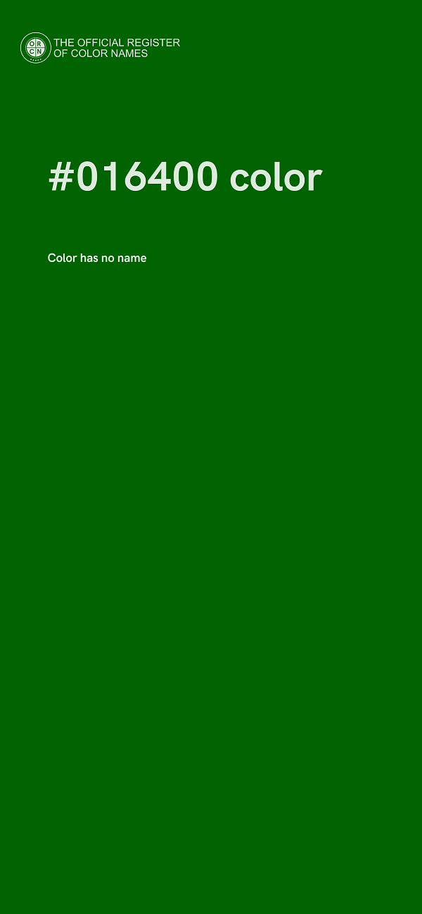 #016400 color image