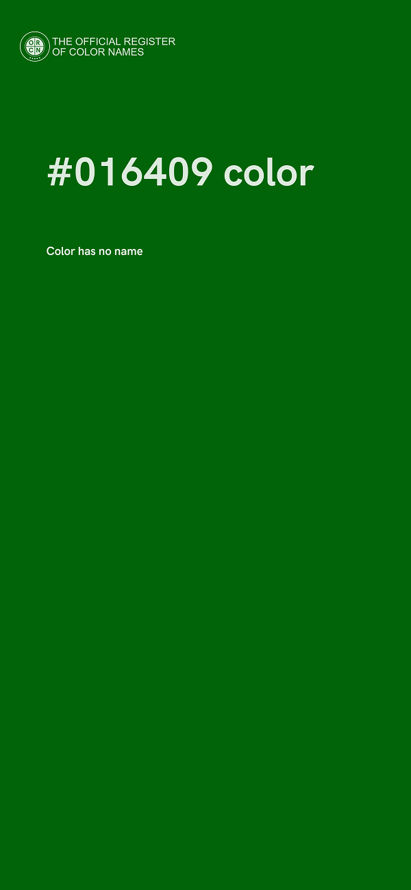 #016409 color image