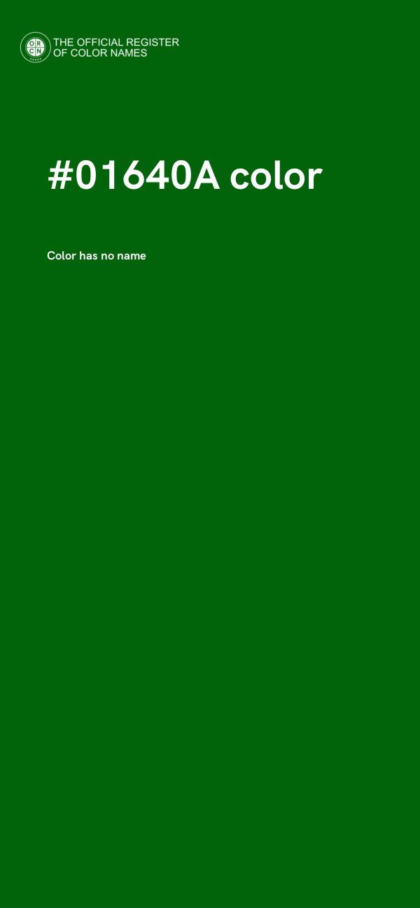 #01640A color image