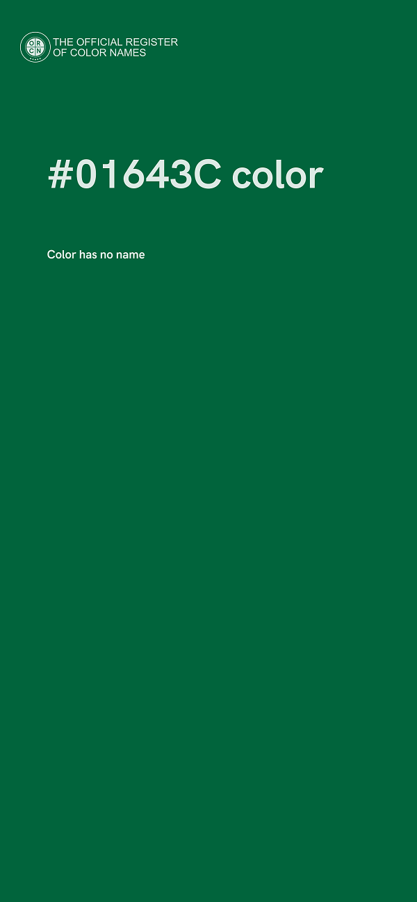 #01643C color image