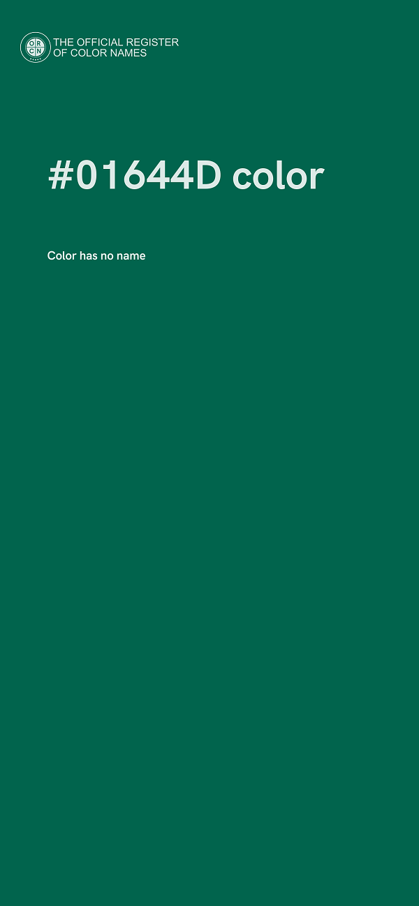 #01644D color image