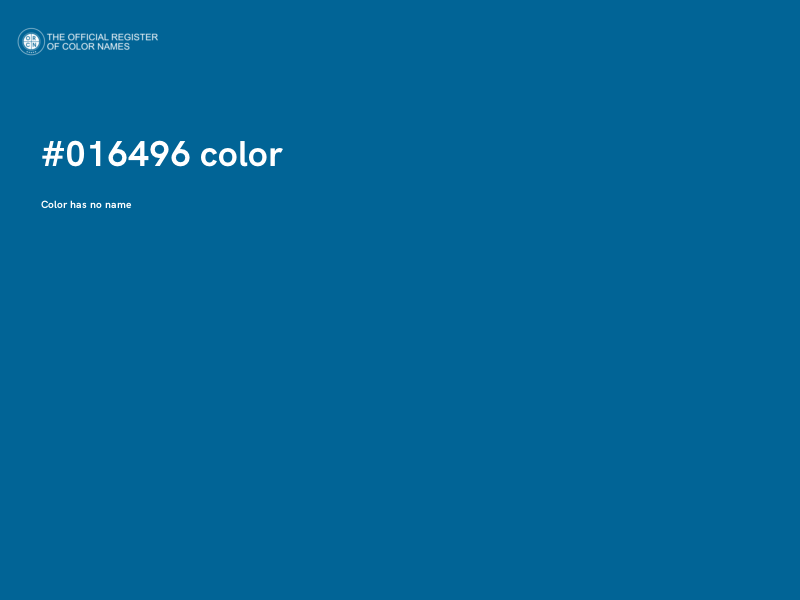 #016496 color image
