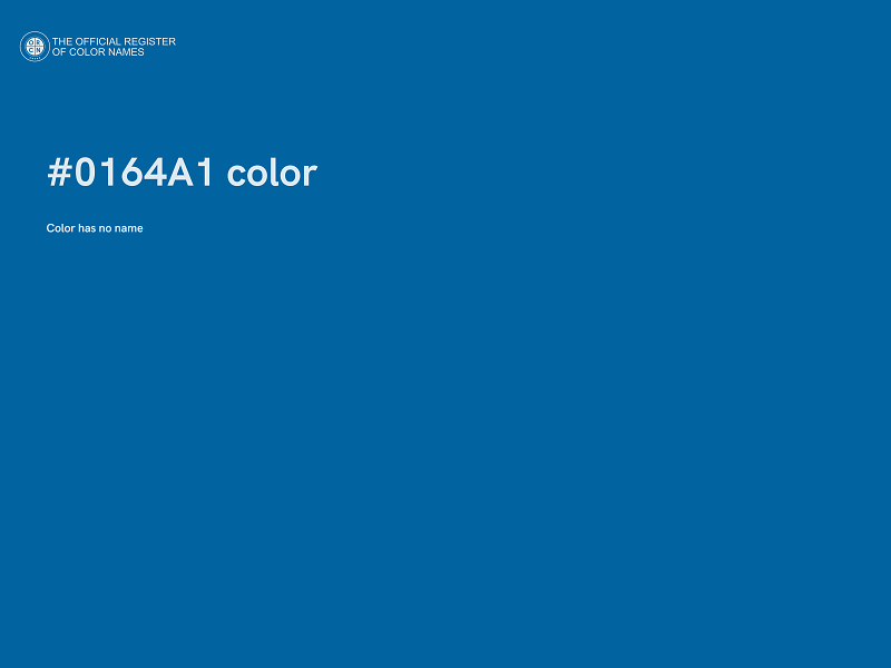 #0164A1 color image