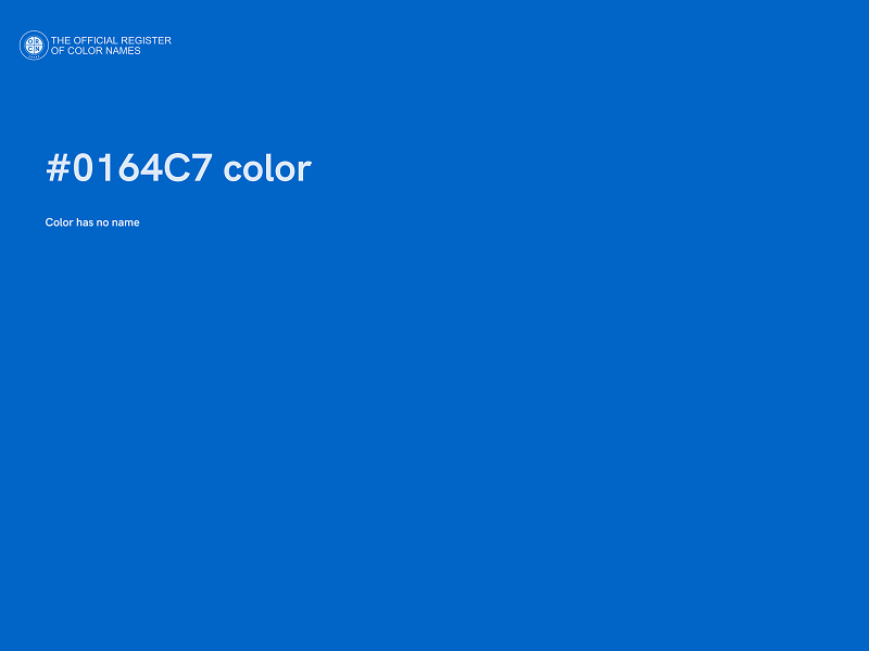 #0164C7 color image