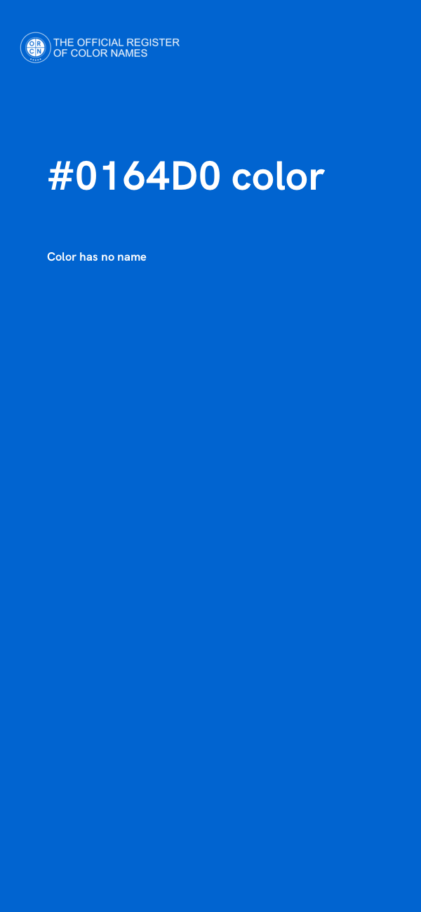 #0164D0 color image