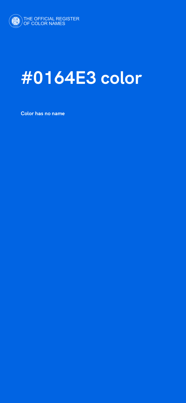 #0164E3 color image