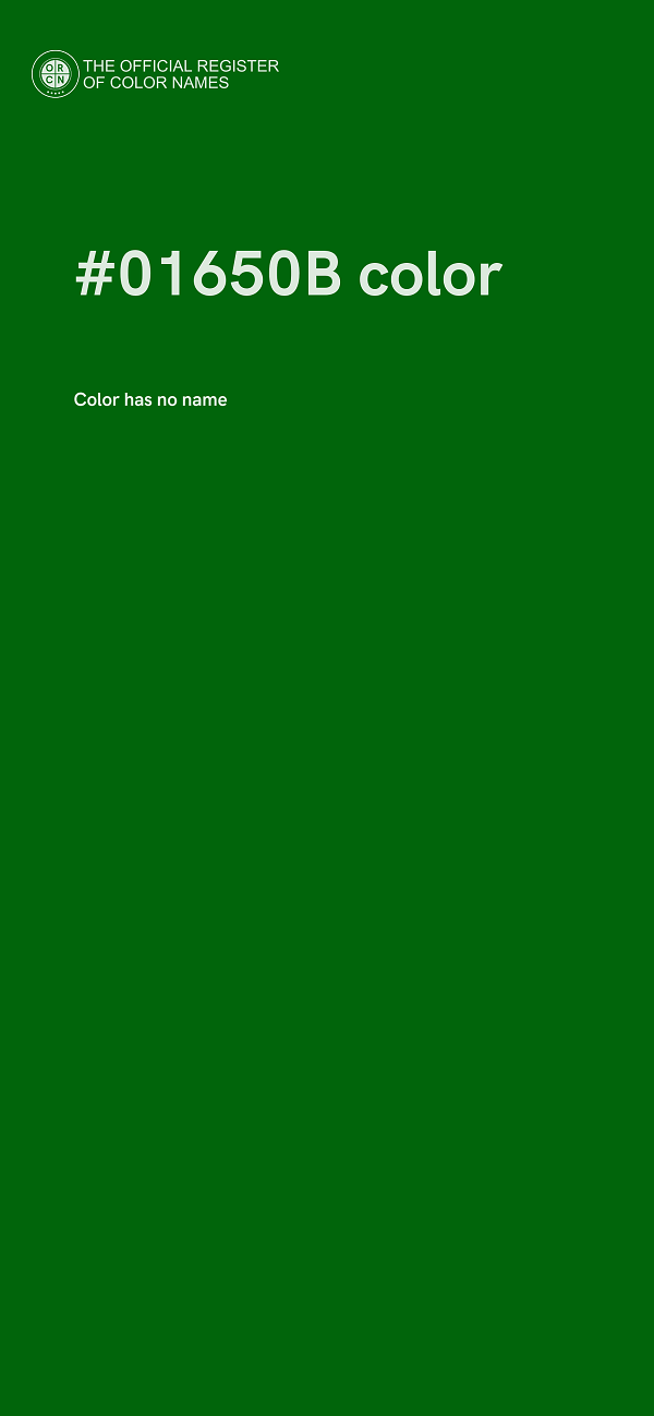 #01650B color image