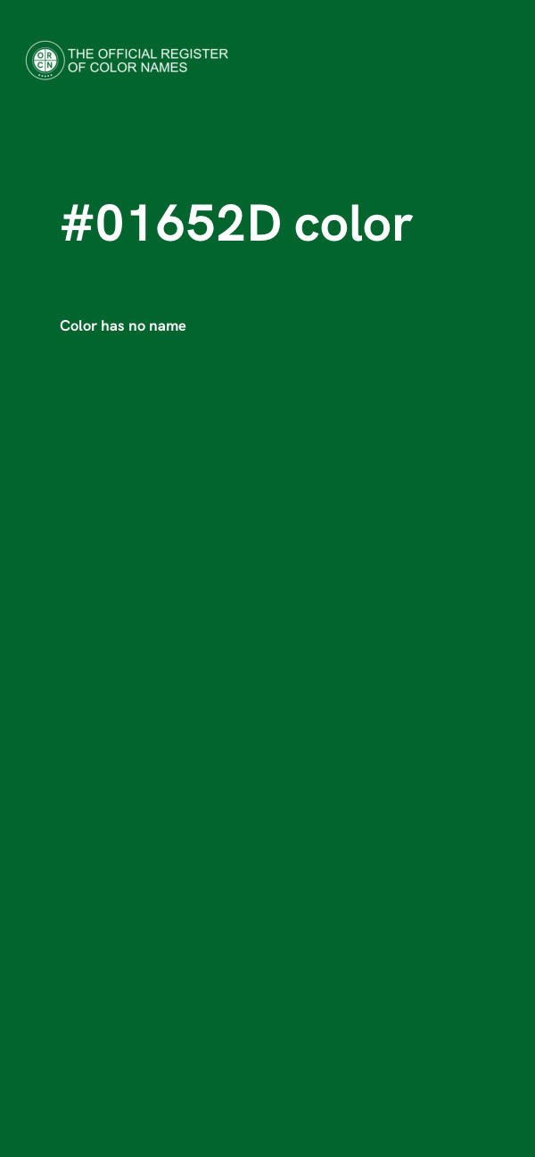 #01652D color image
