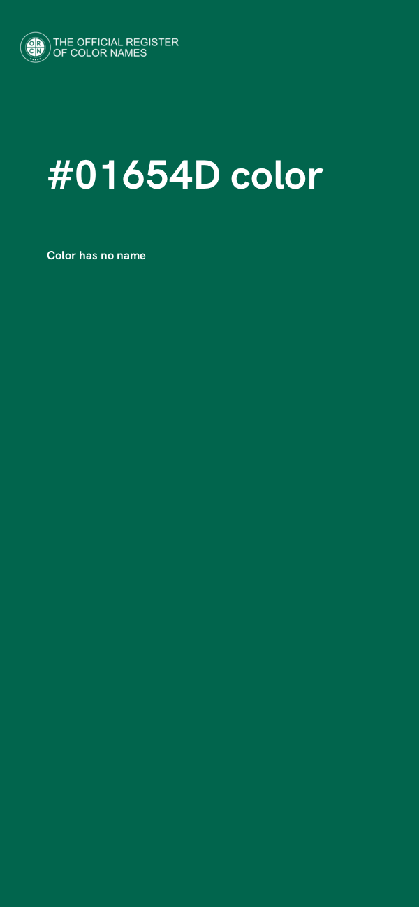 #01654D color image